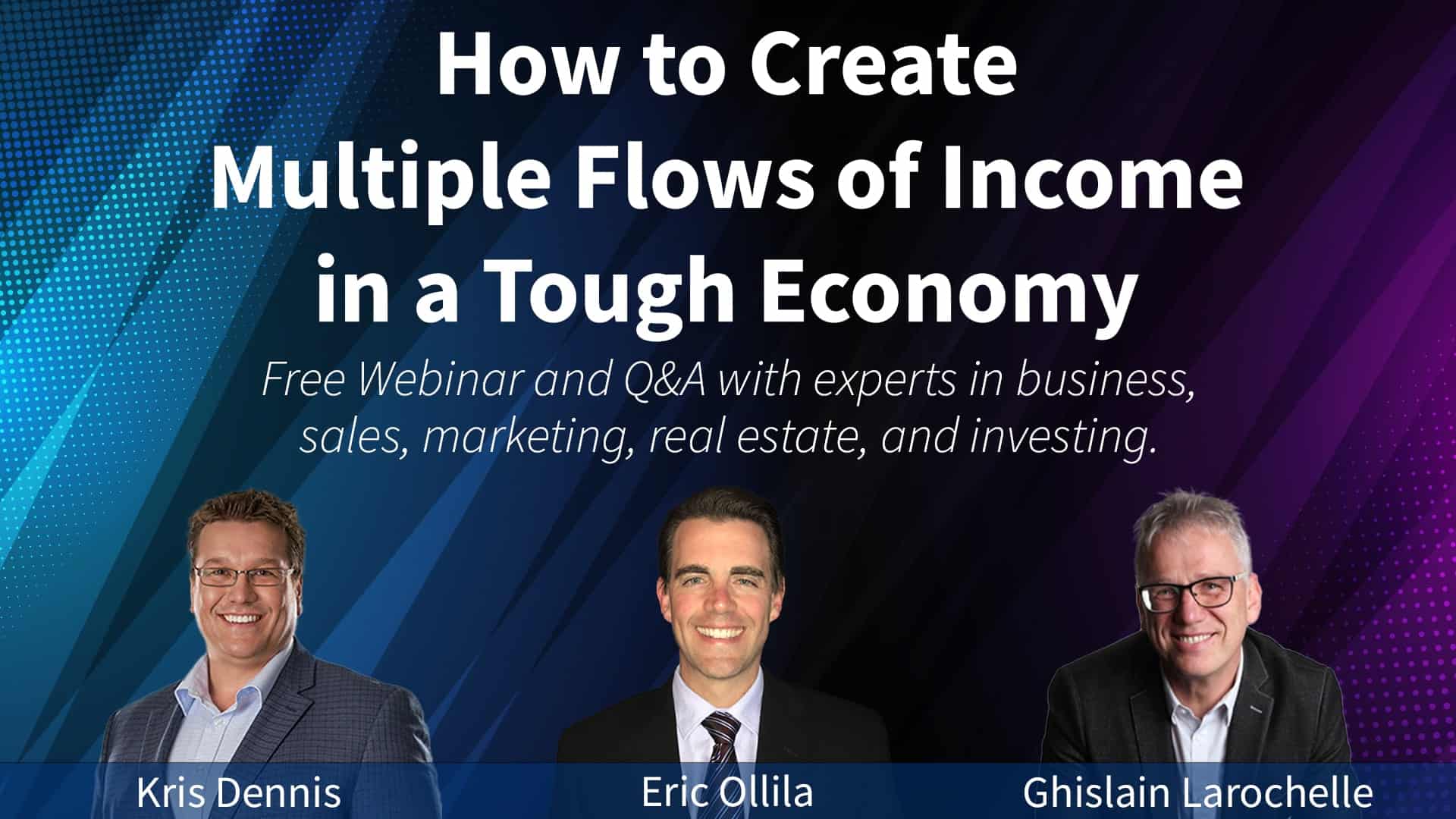 How to Create Multiple Flows of Income in a Tough Economy